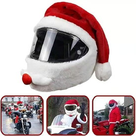 アウトドアクレイジーな面白いサンタクロースオートバイカバーオートバイクリスマスの帽子クリスマスのフェイスマスク
