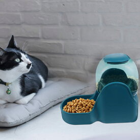 ペット自動給餌器、ウォーターディスペンサー+フィーダー2セット、猫と犬のペット給水器給餌装置、犬猫応答機ペット用品