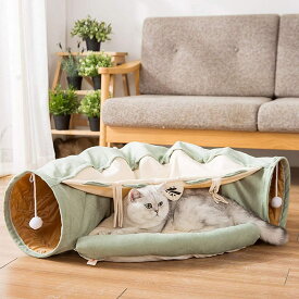 猫のベッド暖かいトンネル柔らかいベッドのおもちゃ多目的小型犬多機能冬の洗える屋内洗える猫の家ふわふわの猫の家かわいい厚い冬の防寒