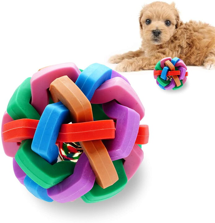 58%OFF!】 ラバー ボール 犬 おもちゃ 鈴入り 玩具 ペット ストレス 発散 小型犬