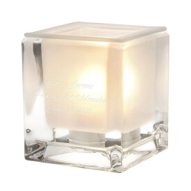 【送料無料】【名入れ】人気の アロマライト クービコ クリアー 名入れ 名入れができる ガラスキューブ型のスタイリッシュデザインのインテリアライト