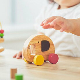 木のおもちゃ プチトイ エレファント カー 出産祝い 赤ちゃん プレゼント petittoy Elephant Car