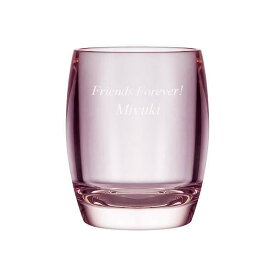 【送料無料】【名入れ】割れないガラス！？ ポリカーボネイトタンブラー ピンク メッセージが入るピンク色の新素材グラス