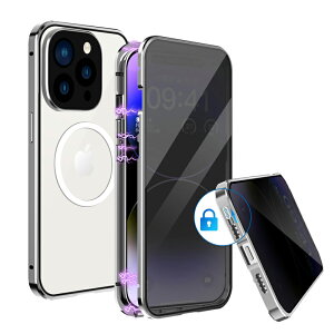 iPhone14 14Plus 14Pro 14Pro P[X yʔ`h~ ʃKX op[bN MagsafeΉz Jی 360x tJo[ }Olbgop[ Sʕی ϏՌ Jo[ ʕی A~op[ A