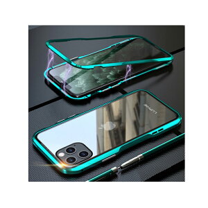 luphie 正規品 iPhone7/8ケースiphone11 ケース luphie 片面保護 片面ガラス iphone11pro ケース iphone11promax ケース アルミバンパー 磁石止め 多点吸着 マグネット磁石 ガラスバックプレート 片面9H強化ガ