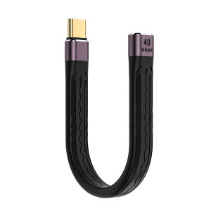TypeC to TypeC P[u 13.8cm 100W 20V 5A PD[dP[u QC4+PPS 40Gbps f[^] E-Marker FPC ^CvC IX-IX/IX-X P[u