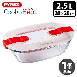 pCbNX NbNq[g N^O 28×20cm 2.5L 1Pi Pyrex CookHeat it^t Wt ۑe X`[X|bg ϔMKXfBbV ϔMKXe ϔMKXM Ⓚ ① I