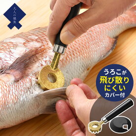 大人の焼魚 鱗とり OTS8013 うろこが飛び散らないシリコンカバー付き ウロコ取り オークス 【ポイント10倍/送料無料】【p0501】【ASU】