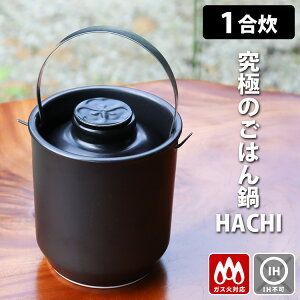 【1000円OFFクーポン】【特典付】究極のごはん鍋HACHI 1合炊き(ステンレス取っ手付) ハチ C1 ご飯鍋 炊飯土鍋 持ち手付き 日本製 有田焼 【送料無料/選べるおまけ付】【:260】
