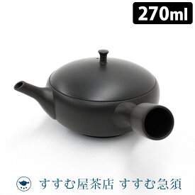 【500円OFFクーポン】すすむ屋茶店 常滑焼 すすむ急須 （270ml すすむ屋茶具 正規品 ささめ茶こし 日本製 職人 育てる急須 こだわり 黒 おしゃれ）【ポイント5倍/送料無料】【p0821】