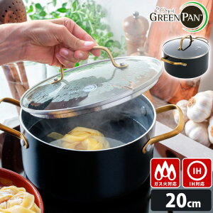 �y���T�t�zGREENPAN �X�g�D�f�B�I �L���Z���[�� 20cm �i�K���X�W�t IH�E�K�X�ΑΉ� CC007338-004 �S�[���h �u���b�N �y�� �I�[�u������ �I�V���� SNS studio ����� �� �� �M���� �O���[���p���j�y�|�C