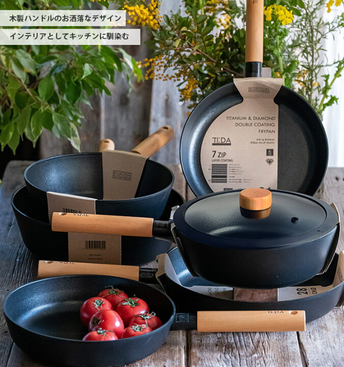 楽天市場】TI：DA ガラス蓋 24cm （KKN-TG24BK TI：DA ククナ kukuna 