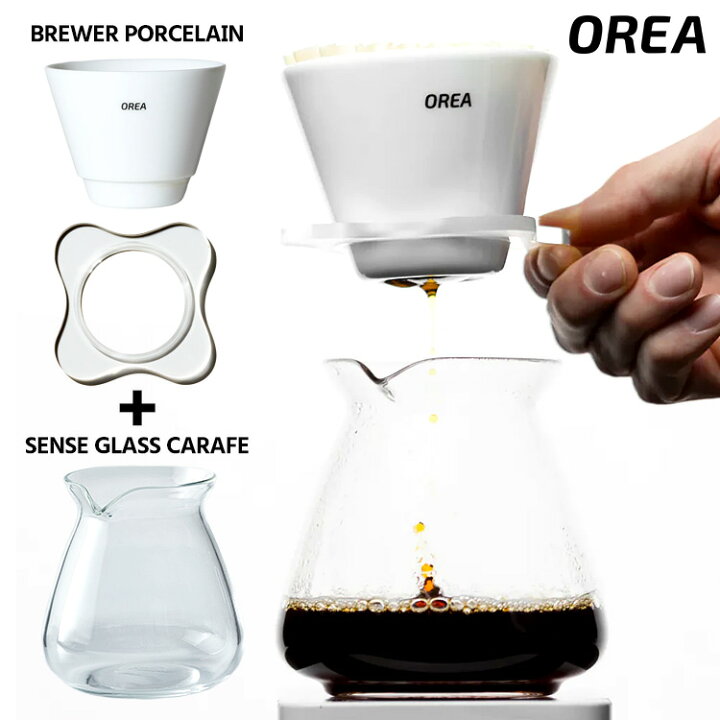 楽天市場】【珈琲豆おまけ付】OREA コーヒーブリュワーPorcelain 