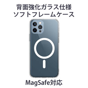 iPhone 13 Pro Max MagSafeΉ wʋKX TPU\tgt[P[X Glasscase TPUJo[ }OZ[t ̏Ռی ϏՌ JYی 12 Pro Max mini
