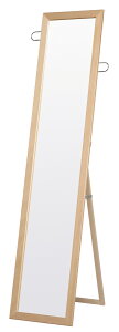 永井興産 フック付スタンドミラー SEN-021NA 完成品 【北海道・沖縄・離島配送不可】【代引き不可】 鏡 ナチュラル ミラー スタンドミラー おしゃれ 可愛い シンプル かわい