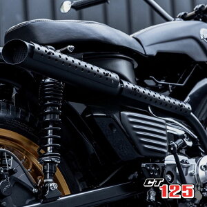 z_ n^[Ju CT125 Z~bNR[eBO }t[ CT103/Diabolus by K-SPEED Full System exhaust pipe black for Honda CT125( stainless steel ceramic coat paint) JA55 JA65