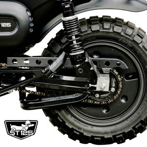 z_ _bNX DAX125pXCOA[ DX053 / Swingarm Black Aluminum for Honda ST125 Diabolus by K-SPEED iDiablo Custom WorksjJB04