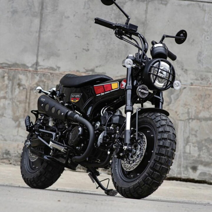 楽天市場】ホンダ ダックス125用レトロショートスクランブラーマフラー 