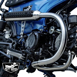 z_ _bNX125p}t[ DX063 / Full System exhaust pipe, slanted end For Honda ST125 Diabolus by K-SPEEDiDiablo Custom WorksjJB04