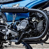 ホンダ ダックス125用マフラー ブラック DX064 /Full System Exhaust Pipe Slanted End Black Diabolus b…