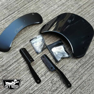 z_ _bNX DAX125p[^[oCUV[h ubN DX067 / Windshield black (Classic) Diabolus by K-SPEEDiDiablo Custom Worksj For Honda ST DAX125 JB04 /[^[ph