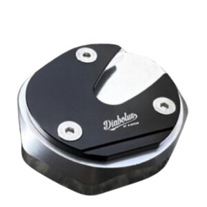 z_ L[125p A~oTChX^hv[g HM035 / Diabolus by K-SPEED kickstand plate silver-black for Honda Monkey125 JB02 JB03 JB05
