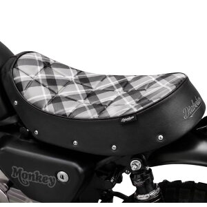 �z���_ �����L�[125�p�����V�[�g HM055 / Diabolus by K-SPEED�i��Diablo Custom Works�jGray Plaid Pattern For Honda Monkey125 JB02 JB03 JB05