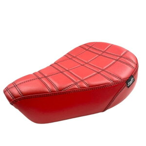 z_ X[p[JuC125 [_EpV[g[CA08]Decorative Seat Square Grid Red leather material For Honda C125 2018-2021 Diabolus by K-SPEED iDiablo Custom WorksjJA48 JA58