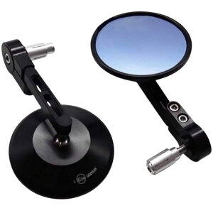 z_ u250/500po[Gh~[ RB0171K-SPEED Handlebar end mirrors CNC Super folding round stem blue light cut lane