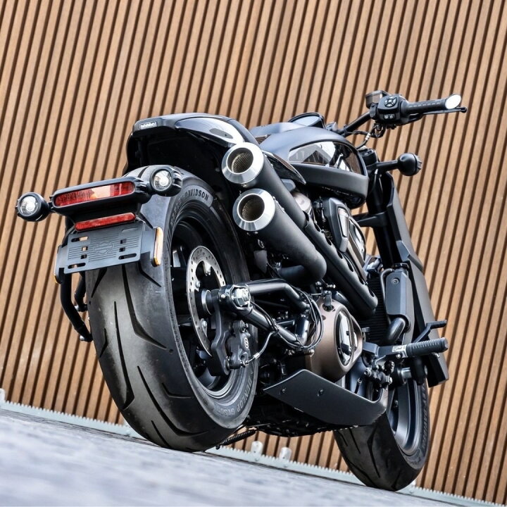 楽天市場】ハーレーダビッドソン1250S用マフラー オールブラック 