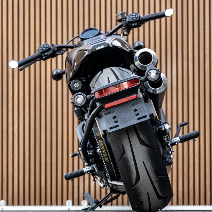 楽天市場】ハーレーダビッドソン1250S用マフラー オールブラック 