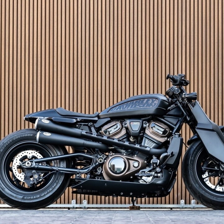 楽天市場】ハーレーダビッドソン1250S用マフラー オールブラック  
