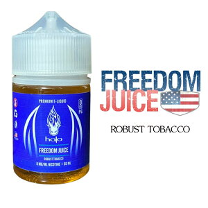 halo Premium E-Liquid ɂp 60ml FREEDOM JUICE wC[ t[_W[X }ChŊÂ㖡ƃX[YȖ킢̃^oRt[o[