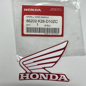HONDA  ECO}[N XebJ[ / Wing Mark Sticker Honda Red/White Genuine 86202-K26-D10ZC