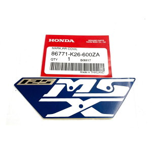 HONDA  AV[gJEpXebJ[/MSX125 Op Decal, Rear Cowl for Honda MSX125 Grom 86771-K26-600ZA
