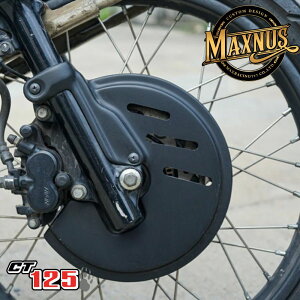 MAXNUS z_ CT125 n^[Ju p fBXNu[LJo[ V.2 ubN ABS 2020-2025 Ή DISC BRAKE COVER PLASTIC ABS BLACK V.2 FOR HONDA TRAIL125 CT125 HUNTER CUB 5