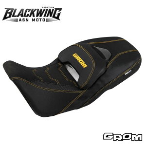 �y**�����񂹏��i**�zBLACKWING(��MAXNUS�j �f���A���J�[�{���V�[�gV8 GROM125 (2021-2025) �z���_ �O���� ��p�݌v �o�b�N�T�|�[�g�t�� �J�X�^���V�[�g JC92�Ή�