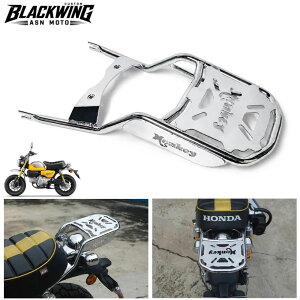 [�����񂹏��i ]BLACKWING�i��MAXNUS�j�z���_ �����L�[�p���A�L�����A �N���� �X�`�[���� / REAR CASE RACK LUGGAGE Chrome For HONDA MONKEY125 JB02 JB03 JB05