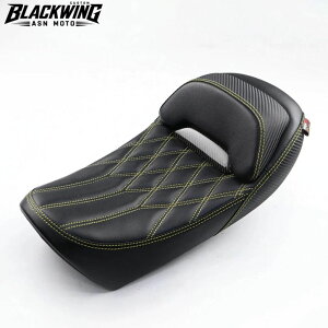 BLACKWING(��MAXNUS�j �z���_ �����L�[125�p�����V�[�g �_�C�������h�X�e�b�` �u���b�N×�C�G���[ / Replacement Seat Carbon Yellow Stitching Honda Monkey125 For Honda Monkey 125 JB02 JB03 JB05 MONKEY-ST017