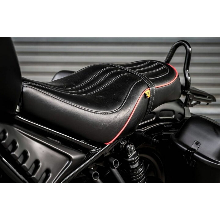 楽天市場】ホンダ レブル250/500交換用ダブルシート /モトロード［V5 