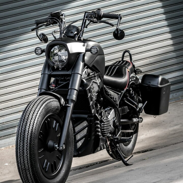 楽天市場】MotolordD ホンダ レブル250/500 8インチハンドルバー 