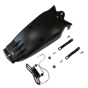 MotolordD CT125 �n���^�[�J�u ���A�t�F���_�[ LED�E�C���J�[�����e�[�������v���Ɩ��t���i���o�[�v���[�g�z���_�[ �J�X�^���p�[�c �I�t���[�h�X�^�C�� �O���J�E�� �����p HONDA CT125 JA55/JA65 �Ή�