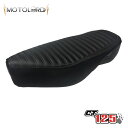 MotolordD ホンダ ハンターカブCT125 交換用ロングシートV1 ブラック［ホワイトステッチ］ Long Seat V1 for Honda CT…