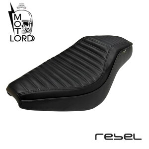 �z���_ ���u��250/500�����p�_�u���V�[�g /���g���[�h(V4 �u���b�N) / MotoLordd Replacement Seat Double -V4 Black For Honda Rebel CMX 300 500 MC49 PC60