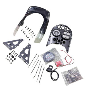 MotolordD �z���_ �n���^�[�J�u CT125�pV2�J�X�^���w�b�h���C�g / KUSTOM HEADLIGHT V2 ( Darka mode / Circle × Square ) For Honda CT125 JA55 JA65 �⏕���C�g�t���E�C���h�V�[���h