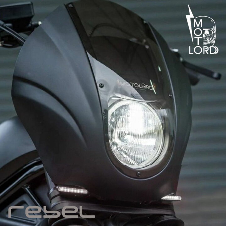 楽天市場】ホンダ レブル250/500 ヘッドライトカウル/ウインカーライト 