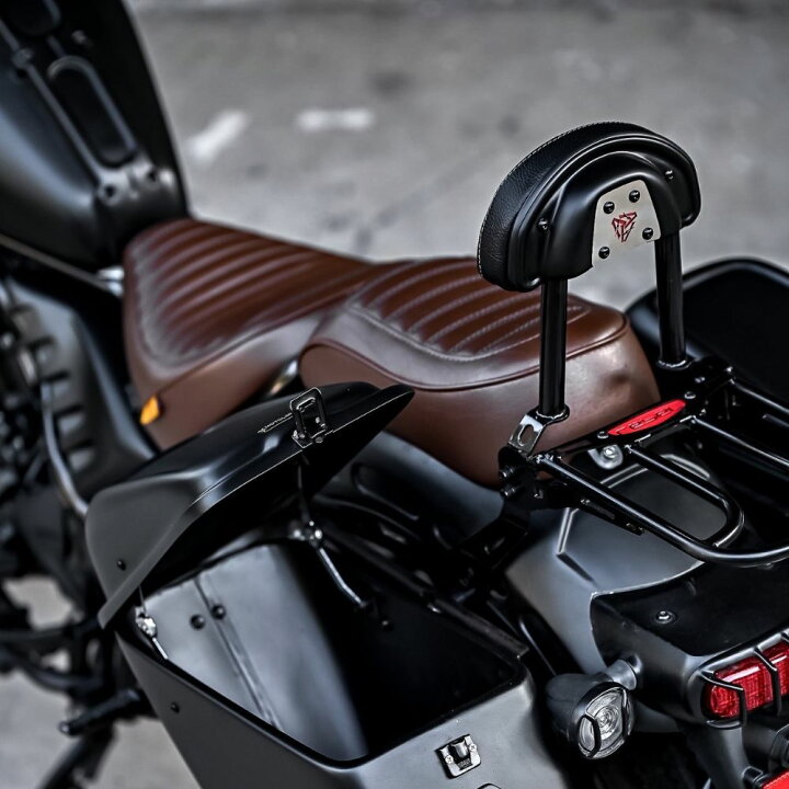 楽天市場】モトロード ホンダ レブル250/500用リアキャリア＆バック 