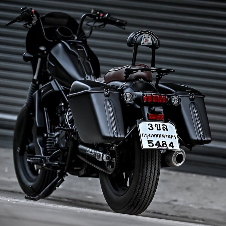 楽天市場】モトロード ホンダ レブル250/500用リアキャリア＆バック 