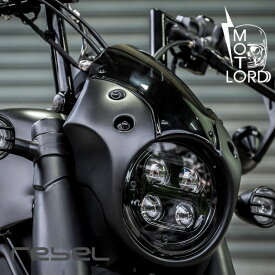 MotolordD ホンダ レブル250/500 【2021～】 ヘッドライトカバー カウル メーター取付型 Headlight cover V2-3 For Rebel 250/500 Year 2021～