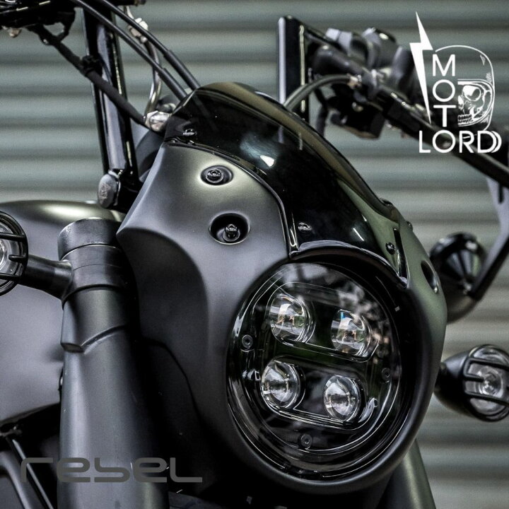 楽天市場】MotolordD ホンダ レブル250/500 【2021～】 ヘッドライト 